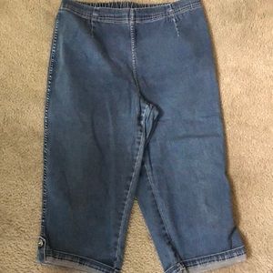 Denim capri